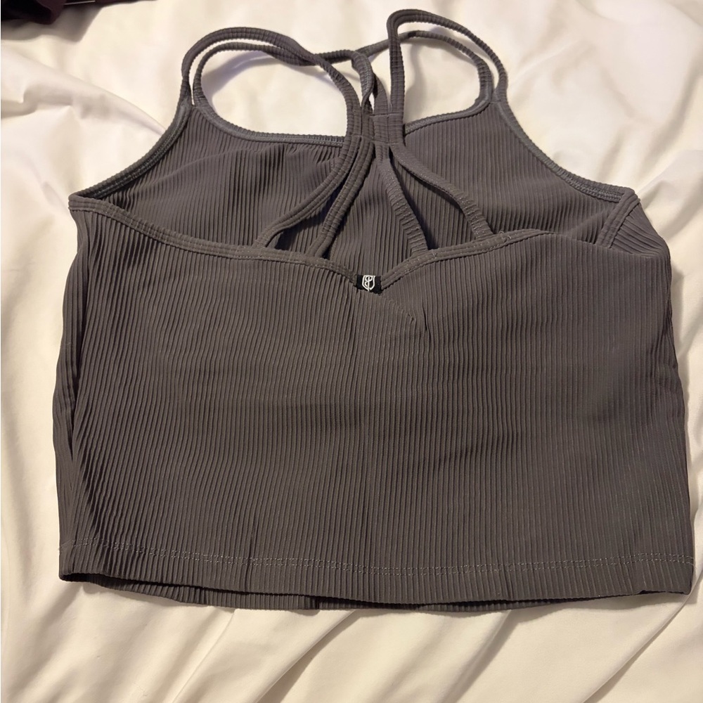 Born Primitive Gray Ribbed Tank Top - Picture 2 of 3